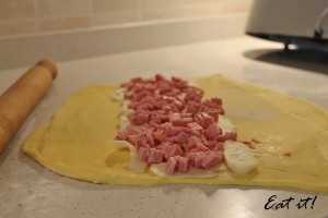 Girelle prosciutto e formaggio - Farcitura